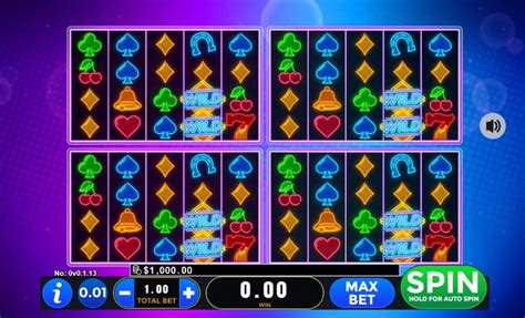 Neon Lights Quad Demo Play Free Slot Game.